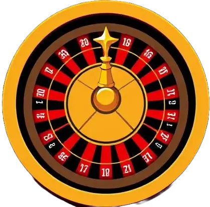 Icon featuring an animated classic roulette wheel